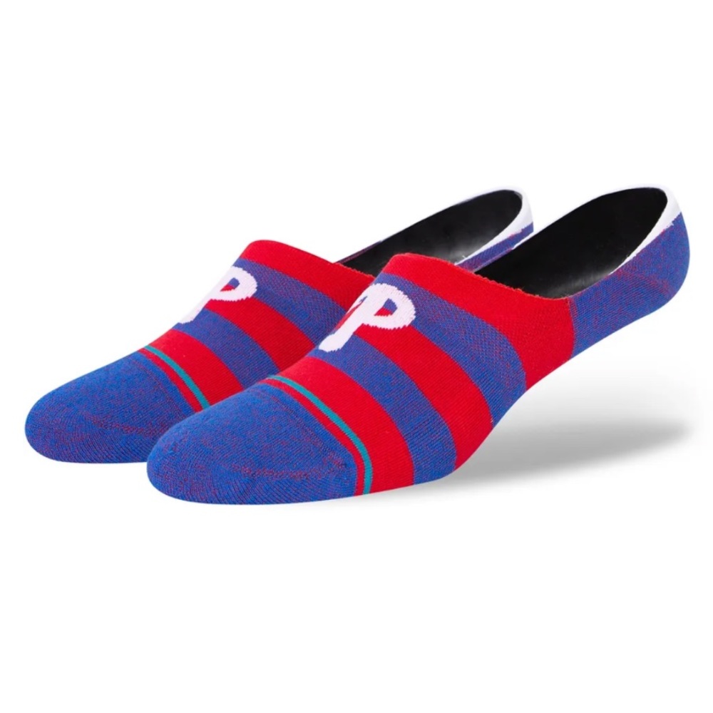 NWT Stance Philadelphia Phillies Twist No Show Socks, Size Medium